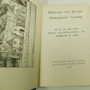Highways & Byways In Shakespeares Country First Edition Illustrated EH New 1914 (16726)