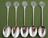 Vintage Indian Solid Silver Spoons Calcutta Golf Club Trophy Prizes 1962 - 65 (9508)