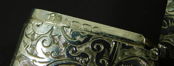 Antique Victorian Solid Silver Matchsafe Vesta Ca… - image 17