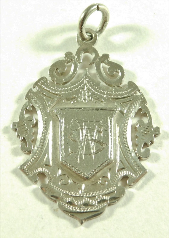 Antique Victorian Solid Silver Albert Chain Pocke… - image 5