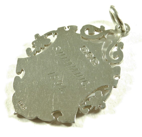 Antique Victorian Solid Silver Albert Chain Pocke… - image 8