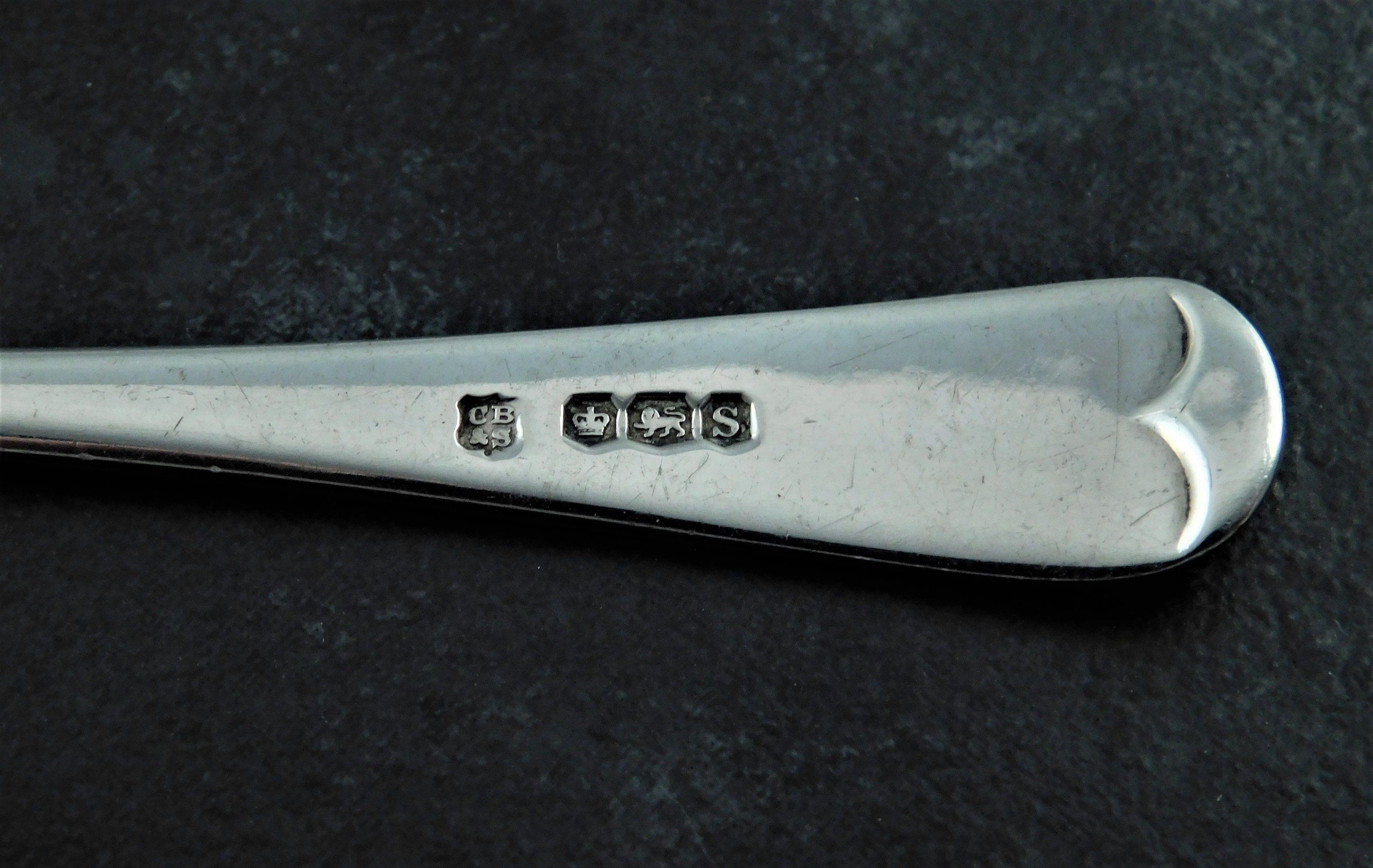Vintage Solid Silver Invalid Feeder or Pap Spoon in Box 1935