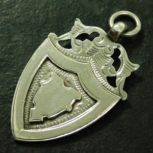 Vintage Solid Silver Pocket Watch Albert Chain Medal Fob By W Adams 1930 BLANK (17818)