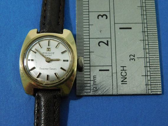 Vintage Ladies Tissot Seastar Seven Gold Plate Wr… - image 3