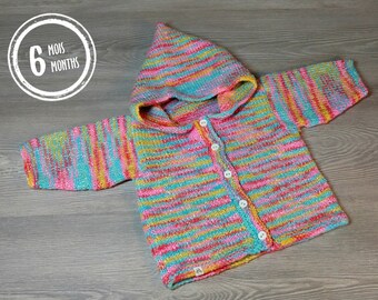 Baby knit sweater baby knit hoodie baby knit girl baby gift baby shower gift newborn gift colorful baby hoodie knitted baby clothes