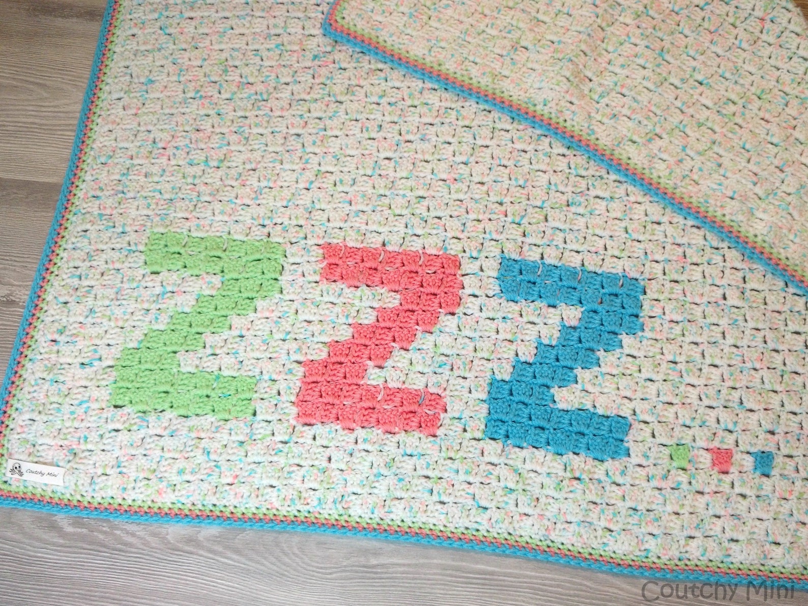 Baby zzz blanket baby crocheted blanket C2C blanket baby Etsy