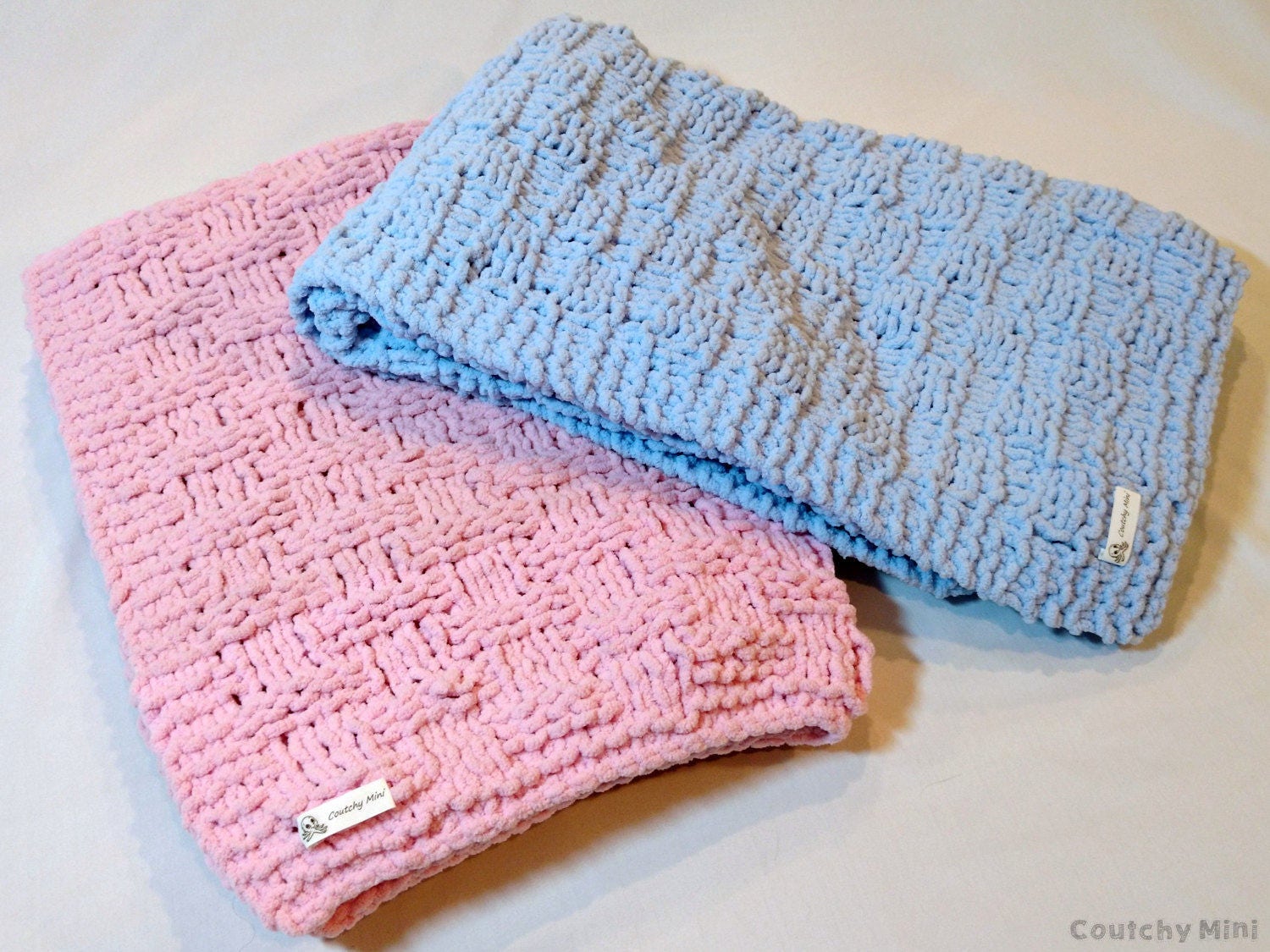 Chenille baby blanket knit blanket basketwave blanket blanket Etsy