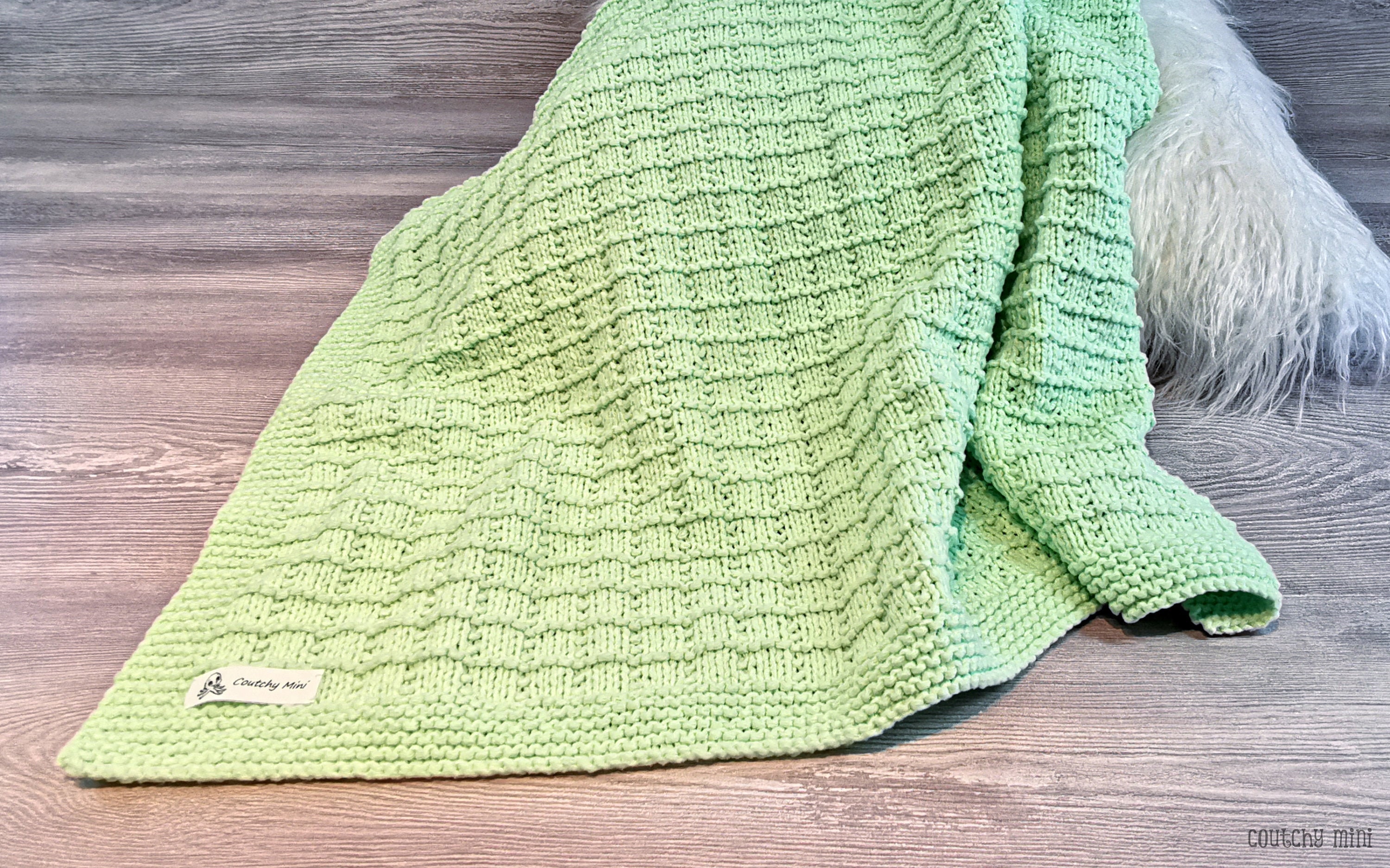 Baby green blanket baby knit blanket baby blankie baby gift Etsy