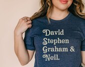 Crosby Stills and Nash t-shirt 70 39 s t shirt, CSNY tee, Crosby Stills Nash and Young shirt, vintage inspired, women 39 s apparel