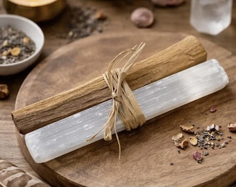 Palo Santo with Selenite 4"