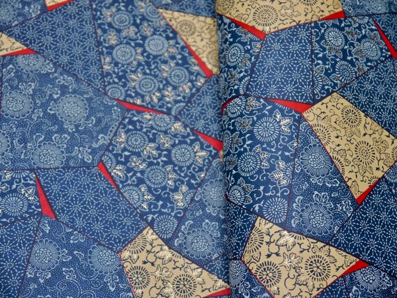 Japanese paper Blue Tsugui indigo | Etsy