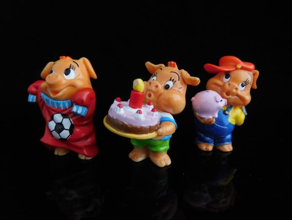 Vintage Kinder Egg Surprise Puzzles Pinky Piggys 