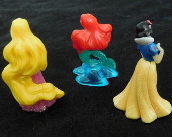 Vintage Toys, Collectible, Disney princess, Complete Series of 7 Figures,  KINDER Surprise Figurines, special Birthday gift