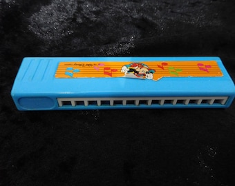 Table Game, collectible toy, vintage Oktavia, mouth game, MINI Game, collectible toy, Hobby HARMONICA, Disney 1970s