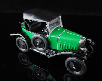 Vintage Toys, Collectible, Miniatur Car, Opel 4/12 PS Laubfrosch 1924-1926 green / IXO Atlas 1:43, Old-timer, Cabriolet / Mans gift