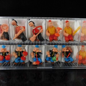 Juguetes Vintage, Popeye y Amigos, Olive Oyl, Brutus, Wimpy, Serie Completa, 25 Figuras Sorpresa KINDER Vintage / Colección roja MUY RARA imagen 10