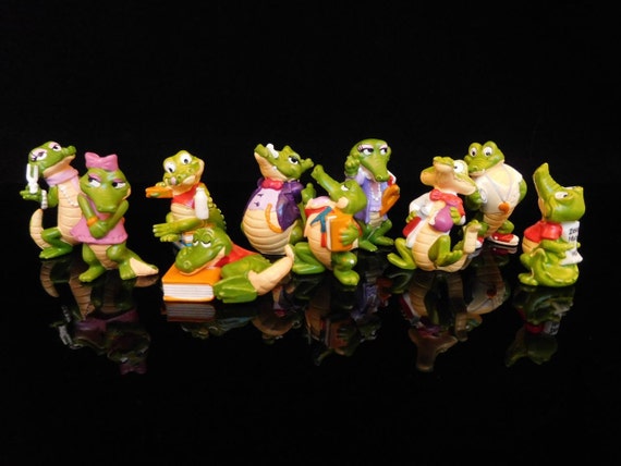 de eerste ontrouw Pennenvriend Vintage Toys Kinder Surprise Toys Crocodile School 1991 - Etsy
