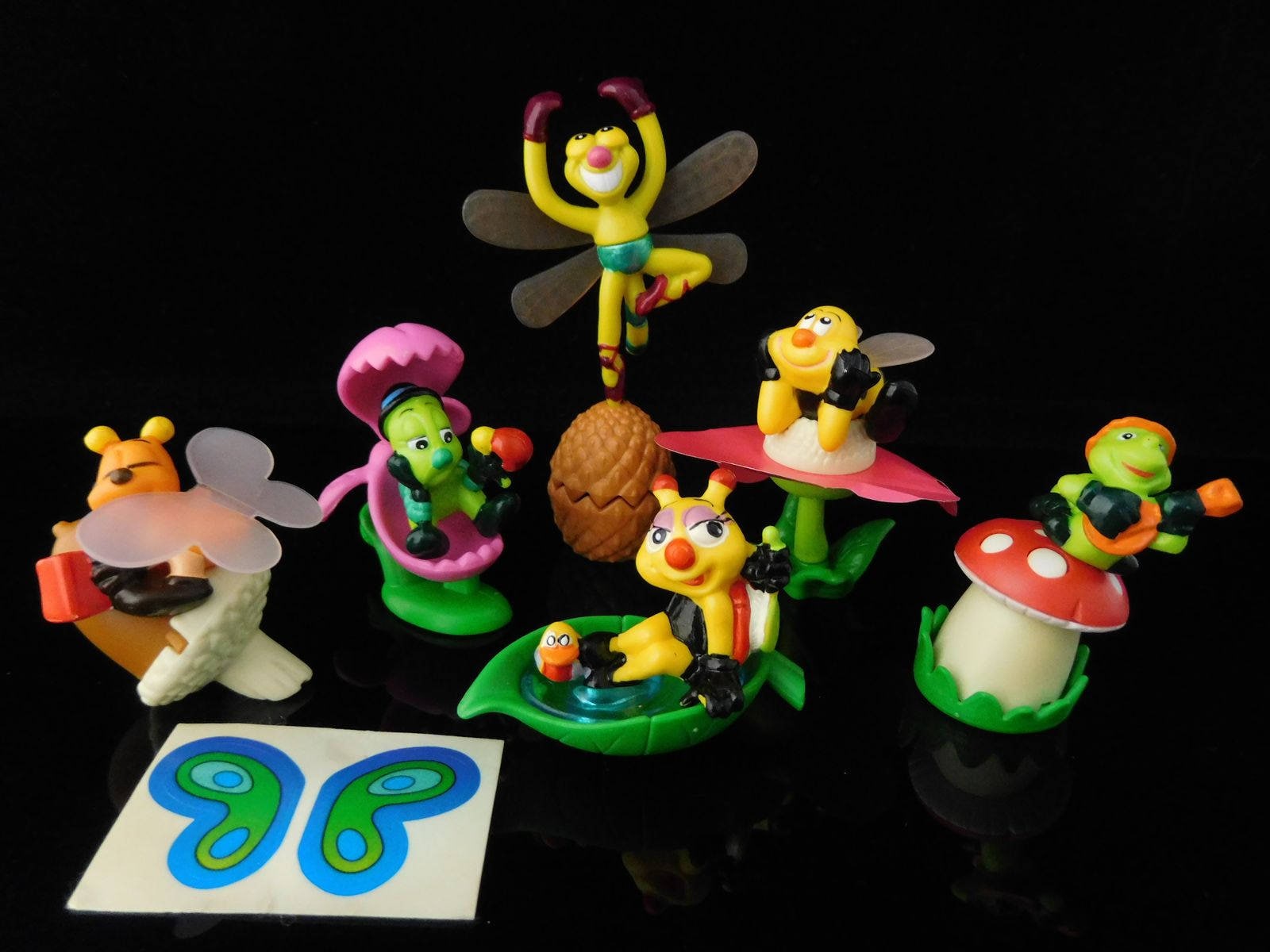 Vintage Toys, Collectible, Maya the Bee, Eruca, Dragonfly