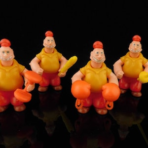 Juguetes Vintage, Popeye y Amigos, Olive Oyl, Brutus, Wimpy, Serie Completa, 25 Figuras Sorpresa KINDER Vintage / Colección roja MUY RARA imagen 4