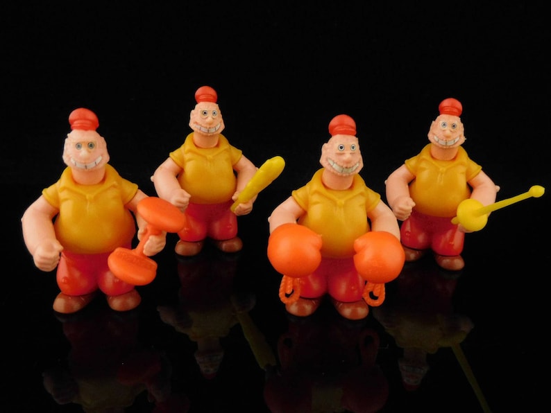 Juguetes Vintage, Popeye y Amigos, Olive Oyl, Brutus, Wimpy, Serie Completa, 25 Figuras Sorpresa KINDER Vintage / Colección roja MUY RARA imagen 4