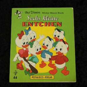 Livre pour enfants, Disney BOOK, Livre de poche, Sechs kleine Entchen, Buch Nr. 44, Allemagne 1970 // vintage Livre, Kids Comic, Cadeau pour enfants