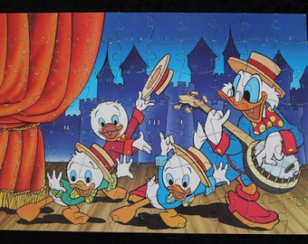 Table Game, collectible Disney puzzle, Duck Tales Puzzle, complete in genuine case / Made in Greece 1990s