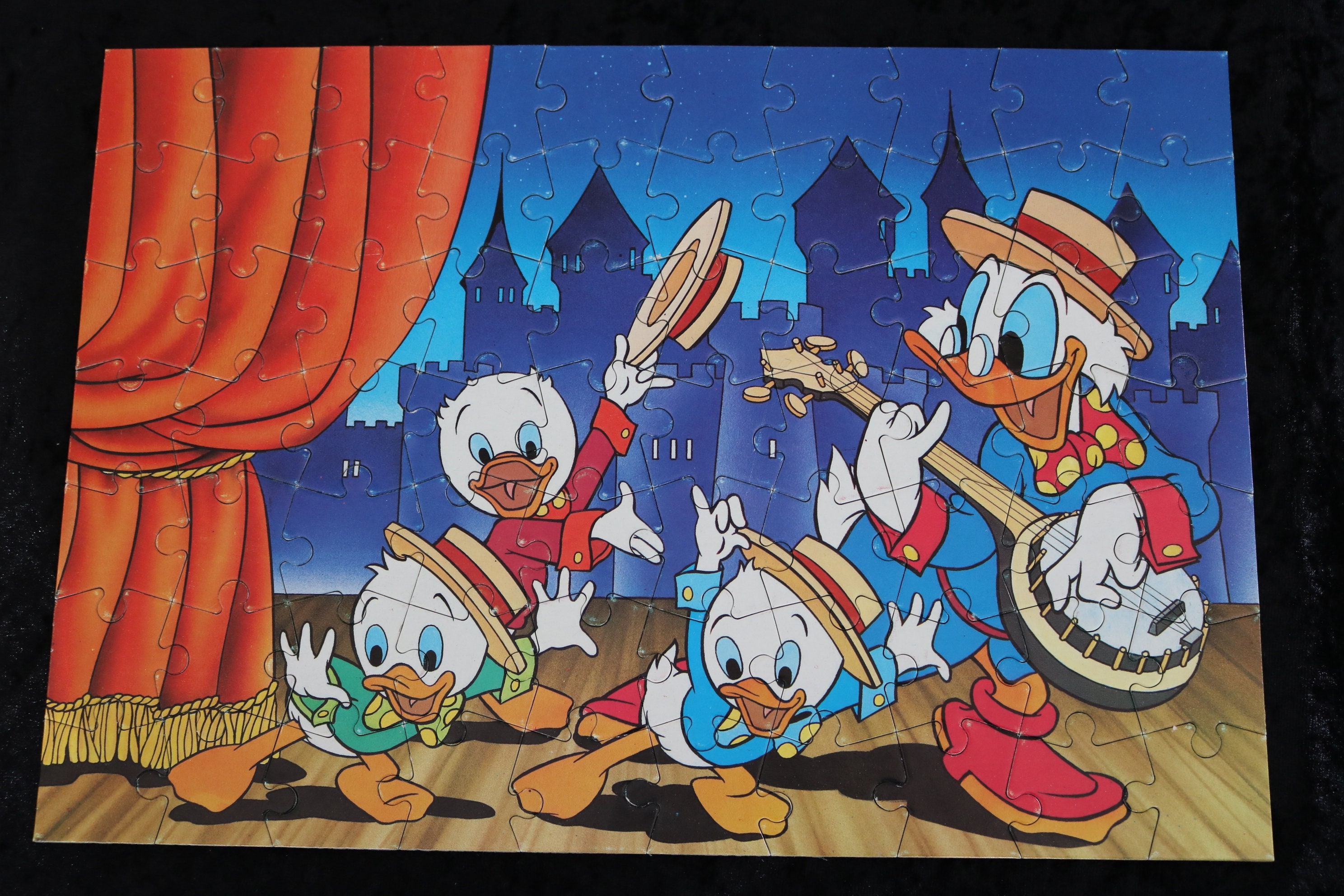 Jeu de table, puzzle Disney de collection, Duck Tales Puzzle, complet dans un cas authentique / Made in Greece années 1990