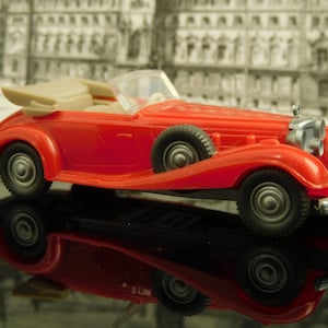 Vintage Toys, Collectible, Miniature Wiking Car, H0, Mercedes 540K, Old-timer, Made in Germany, vintage Viking Car, miniature car, mans gift