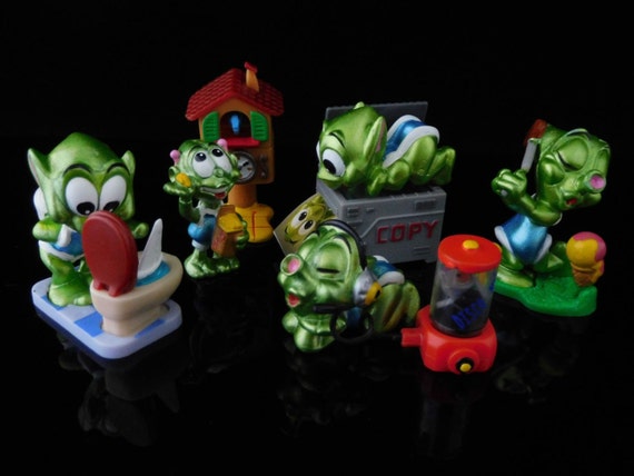 Vintage Toys, Collectible, Halloween, Super Spacy, Aliens, Green