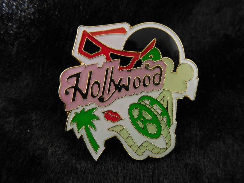 Vintage LOGO PIN Promotion Badge Miniature Toys Hollywood Enamel Pin Pinback Button Patch Pins Badge Clip Art Comic Movie Gift image 1