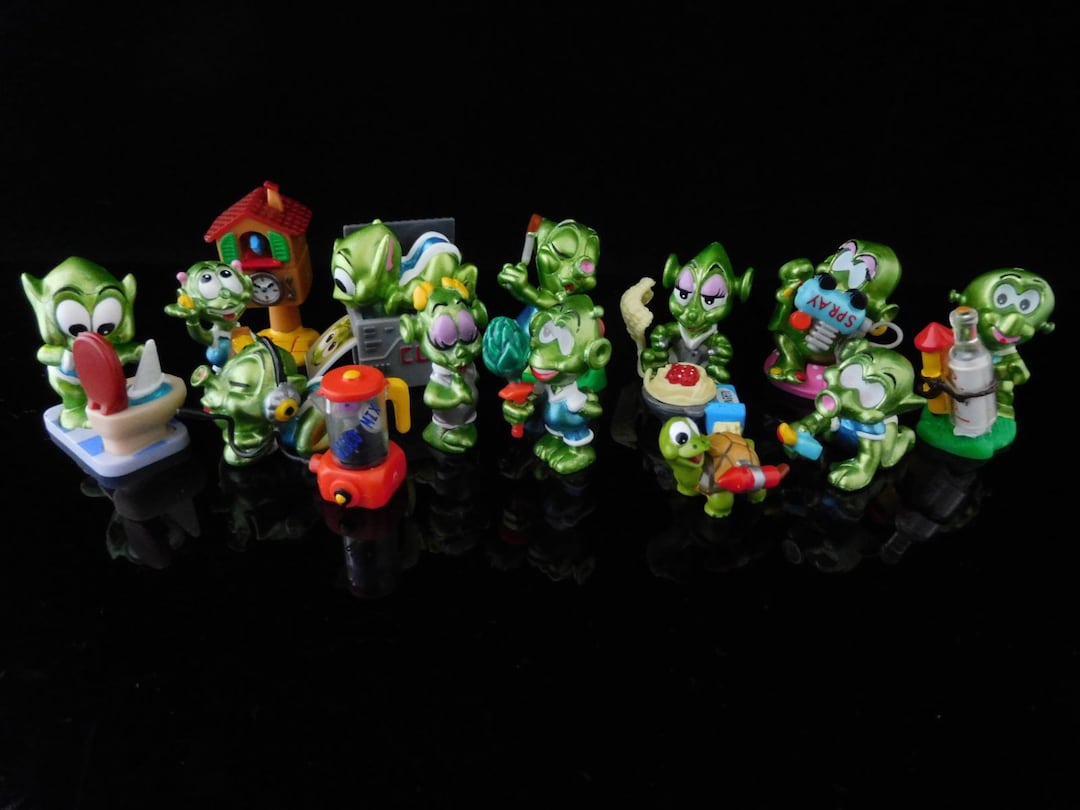 Vintage Toys, Collectible, Halloween, Super Spacy, Aliens, Green