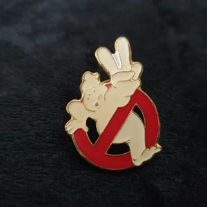 Vintage PIN, brass enamel Ghostbusters pin, RARE Deschler München 1990 Pin