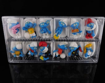 Vintage Toys, Collectible, SMURFS 1990, FOOTBALL Smurfs