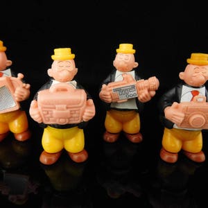 Juguetes Vintage, Popeye y Amigos, Olive Oyl, Brutus, Wimpy, Serie Completa, 25 Figuras Sorpresa KINDER Vintage / Colección roja MUY RARA imagen 5