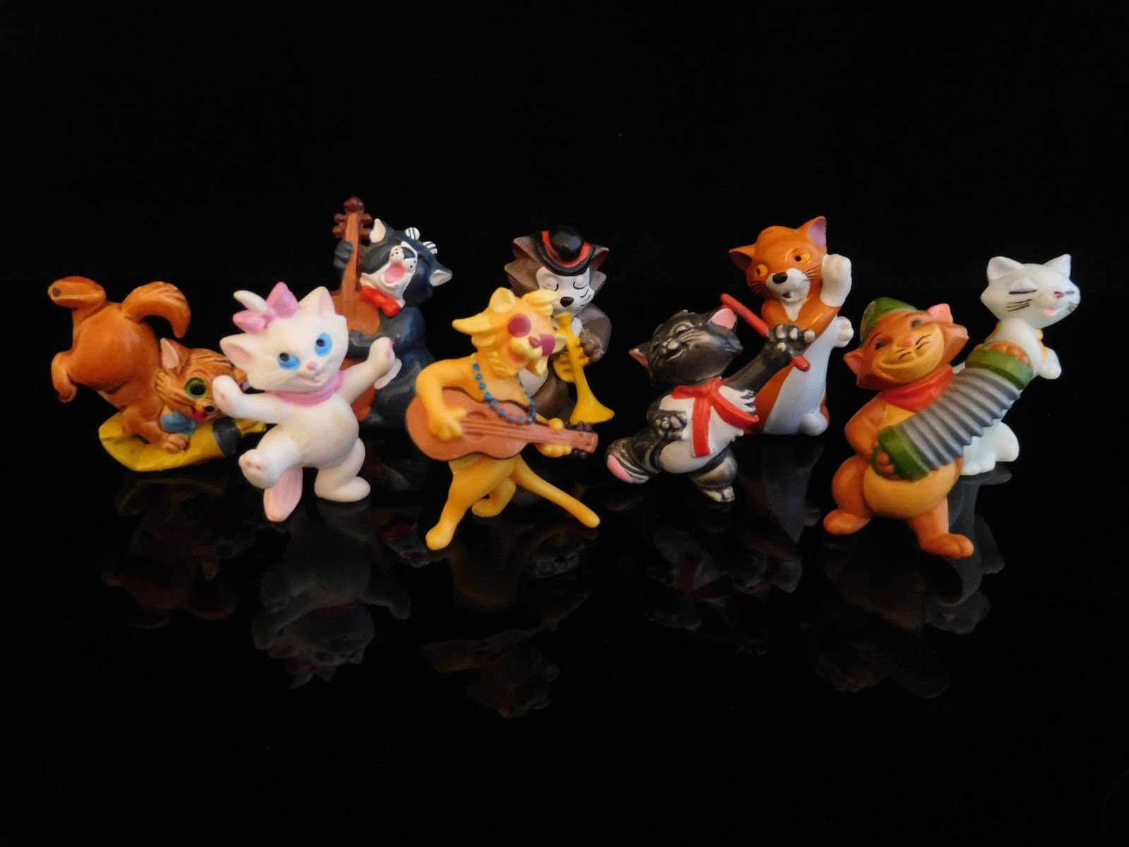 Vintage Toys, Collectible, Aristocats 1989, Musician Cat, Music