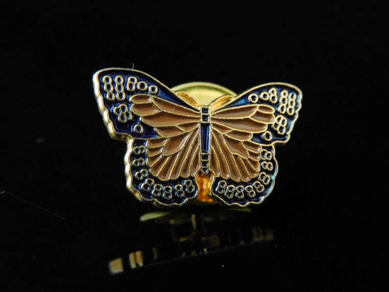 Vintage LOGO PIN, Badge, Miniature Toys, butterfly, Promotion Pin, Enamel Badge, Pinback Button, Fan pin, Patche, Pins, Badge, Clip Art image 1