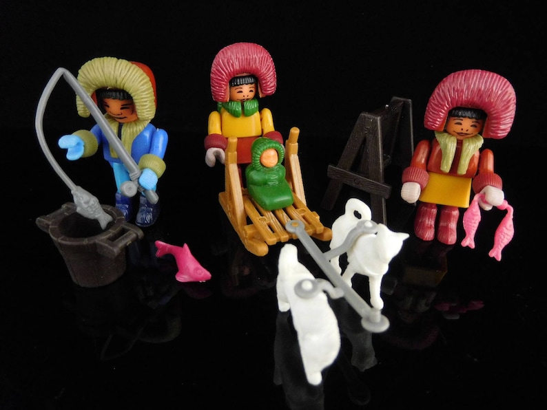 Vintage Toys Collectible Eskimo Miniature Adventure Ice Etsy UK