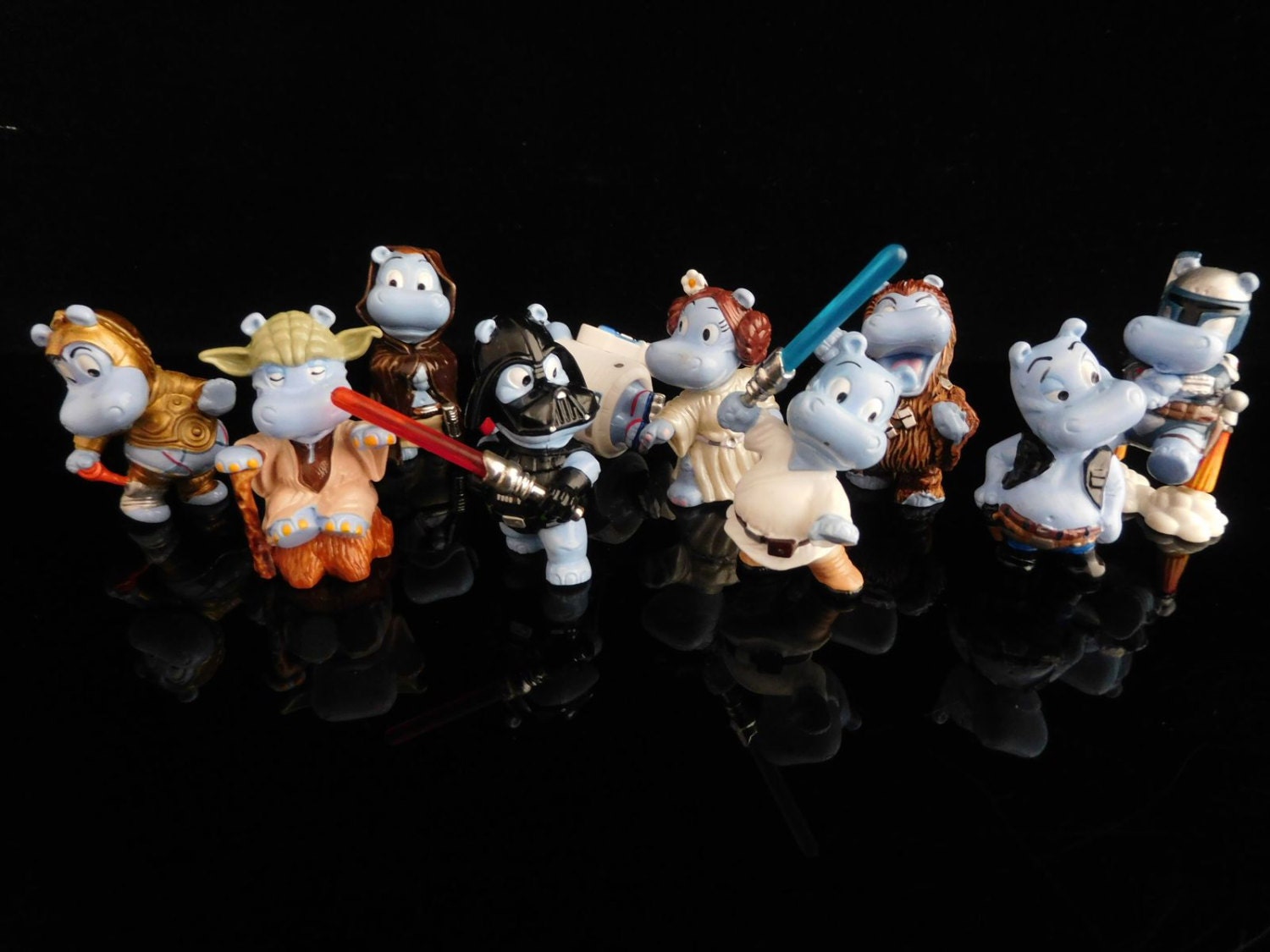 Vintage Toys, Collectible, Star Wars Happy Hippos, Darth Vader