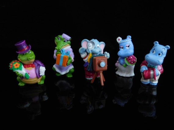 Vintage Toys, Collectible, Happy Hippos, Wedding Party, Marriage