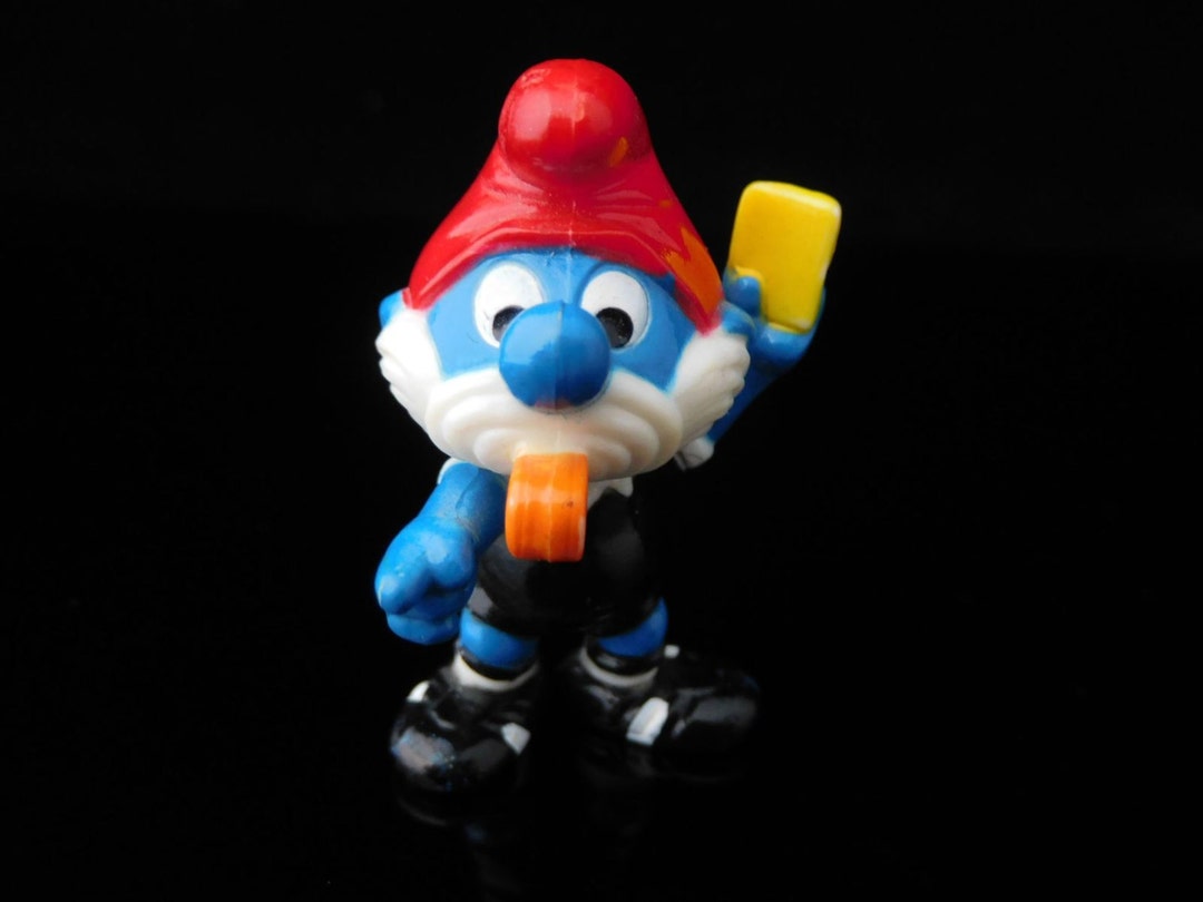 Vintage Toys, Collectible, SMURFS 1990, FOOTBALL Smurfs, Complete