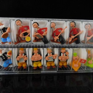 Juguetes Vintage, Popeye y Amigos, Olive Oyl, Brutus, Wimpy, Serie Completa, 25 Figuras Sorpresa KINDER Vintage / Colección roja MUY RARA imagen 9