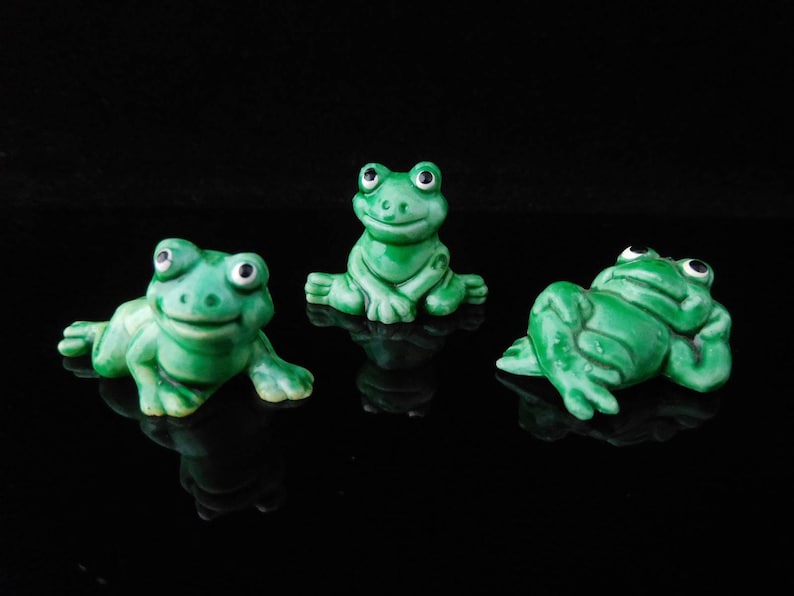 Vintage Toys Collectible Talisman Happy Frogs Garden Etsy