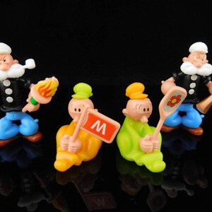 Juguetes Vintage, Popeye y Amigos, Olive Oyl, Brutus, Wimpy, Serie Completa, 25 Figuras Sorpresa KINDER Vintage / Colección roja MUY RARA imagen 6