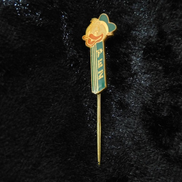 Vintage LOGO PIN, Rare Pez needle, PEZ Donald Duck Pin, Pinback Button, enamel pin, Pinback Button, Pez Toys, Patche, Badge, Comic pin