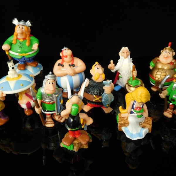 Vintage Toys, Collectible, ASTERIX und die Römer incl. BPZ, Complete Series of 10 Figures, Vintage KINDER Surprise Figurines