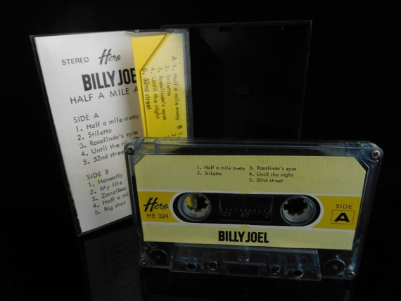 Vintage Music MC, Collectible Music Cassette, BILLY JOEL Half a