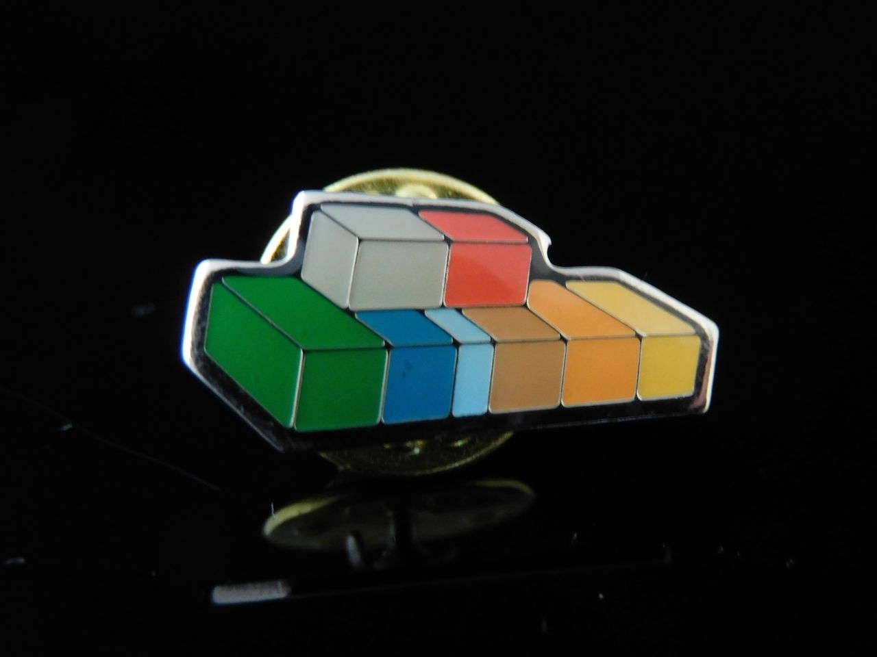 Vintage LOGO PIN, Badge, Miniature Toys, Container Pin, Shipping Pin, Pinback Button, Fan pin, Patche, Pins, Badge, Clip Art, Comic