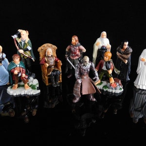 Vintage Toys, Collectible, The Lord of the Rings SET II, The Two Towers, Complete Series of 10 Figures, KINDER Surprise Figurines image 1