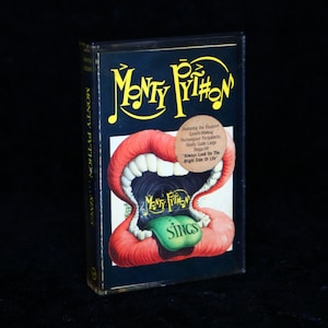 Vintage Music MC, collectible Music cassette, MONTY PYTHON Sings // Recorded Audio, Made in England, 1989