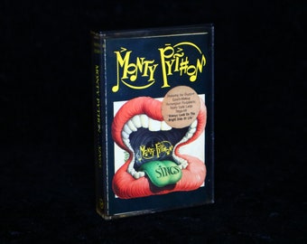 Vintage Music MC, collectible Music cassette, MONTY PYTHON Sings // Recorded Audio, Made in England, 1989